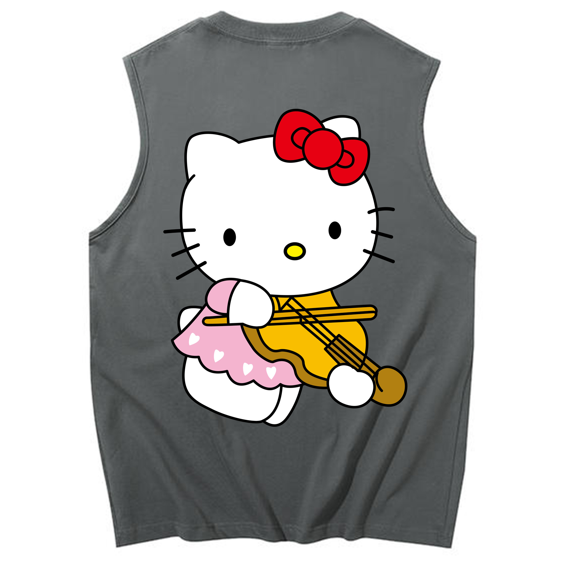 （画像用） Hello Kitty ハローキティ コットン100％タンクトップ（背面プリント）